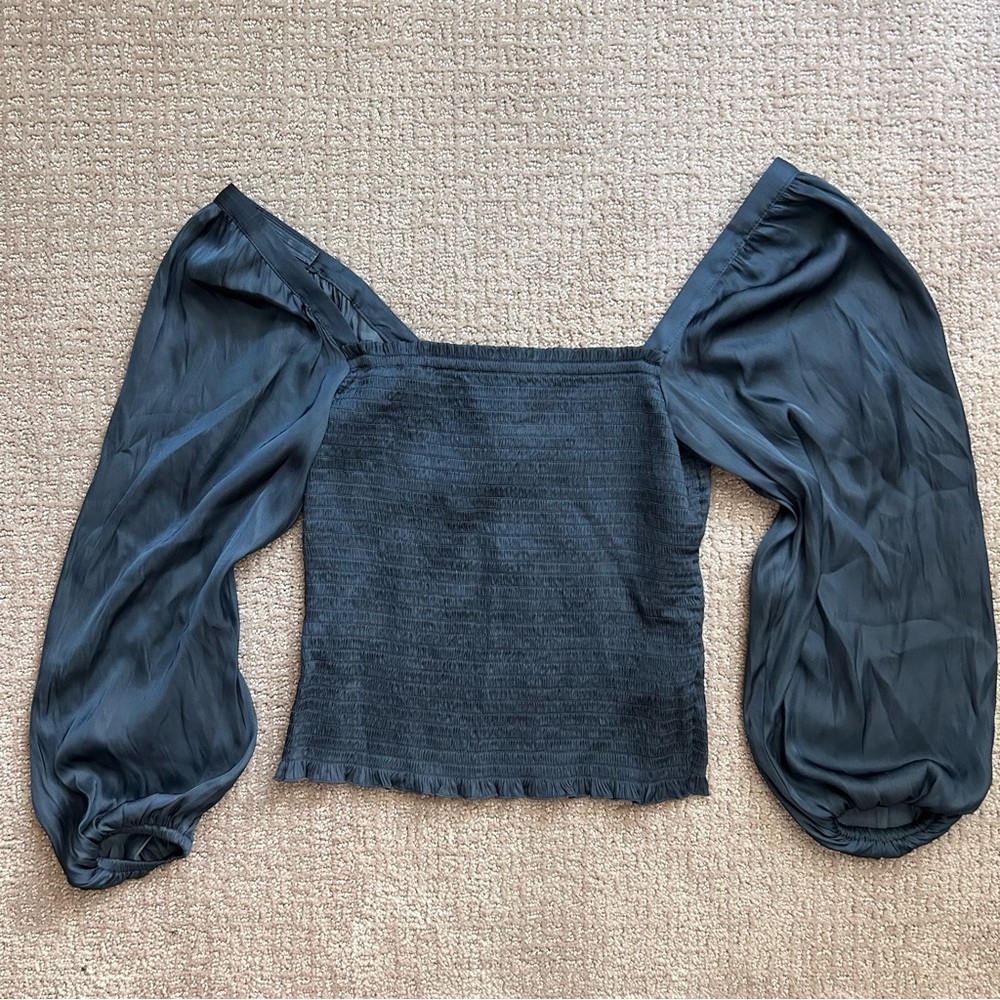 J. Crew satin blouse